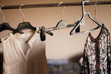 Hangers on metal stick