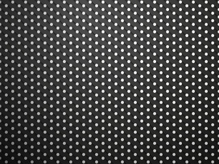 polka dot with shadow on black background 