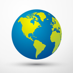 world globe America