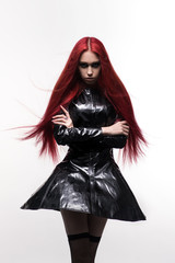 Beautiful goth mistress evil girl
