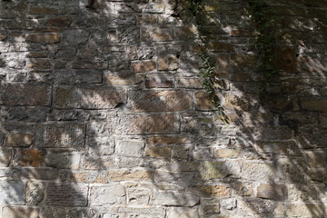 Old wall with shadows background