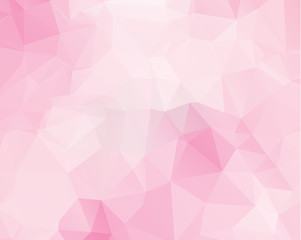 Pink triangle background design. Geometric background in Origami style with gradient.