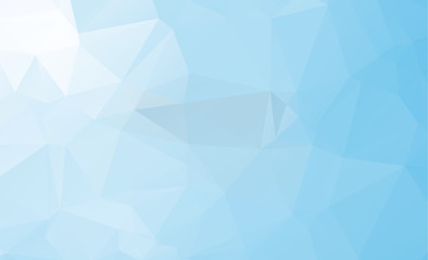 Blue Light Polygonal Mosaic Background, Vector illustration, Business Design wall background with vignette