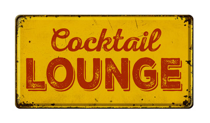 Altes verrostetes Blechschild - Cocktail Lounge