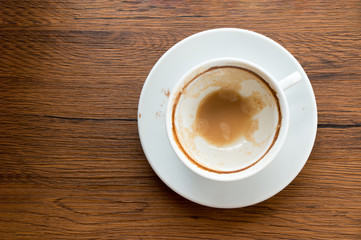 empty cup of coffee