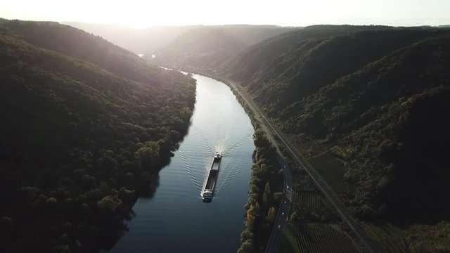 The Moselle river in Germany
