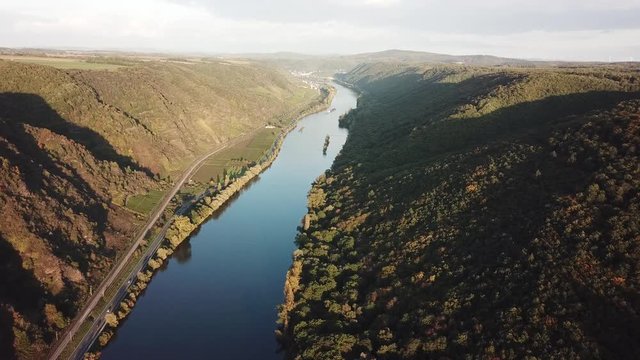 The Moselle river in Germany