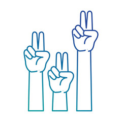 peace and love hands symbol