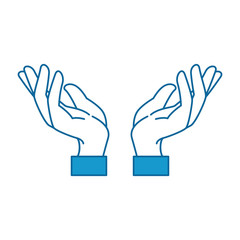 hands human protection icon
