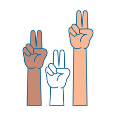 peace and love hands symbol