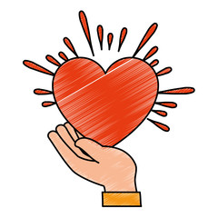 hands human protection with heart