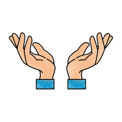 hands human protection icon