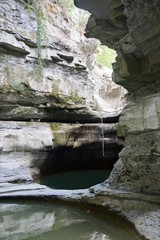 Waterfall without water