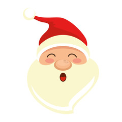 cute santa claus head character