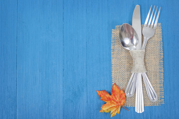 Autumn Thanksgiving Table Setting Background