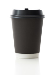 coffee cup on isolated white background