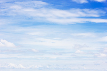 clouds in the blue sky background