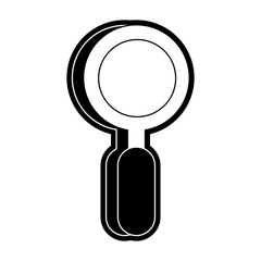 magnifying  glass  vector illustration