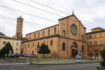 Fototapeta na wymiar The Chiesa di San Francesco, a roman catholic church in the city of Modena, Italy