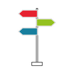 traffic signal arrows guide direction icon