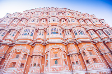 Fototapeta na wymiar Hawa Mahal or Place of winds or breeze. Jaipur city
