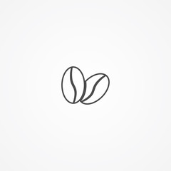 Coffee seed icon