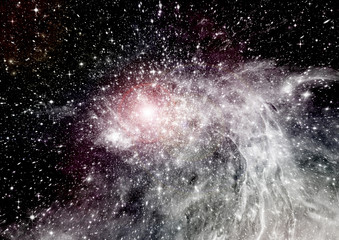 galaxy in a free space