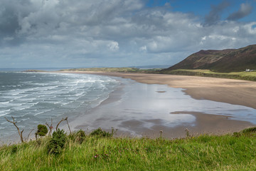 Rhossili Bay view, South Wales, UK