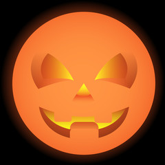 halloween party orange head pumpkin concept holiday