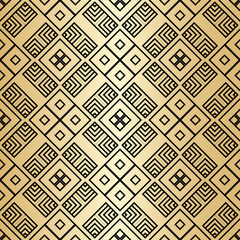 Art deco vintage seamless pattern. Template for design. Vector illustration eps10