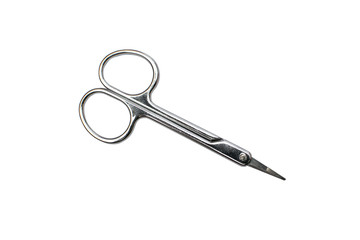 маникюрные ножницы на белом фоне.