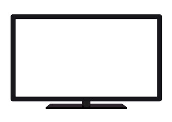 isolated OLED black flat smart wide TV