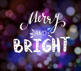 Magical background with night bokeh