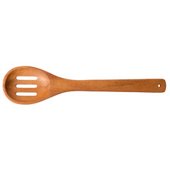 wooden spoon isolated on a white background