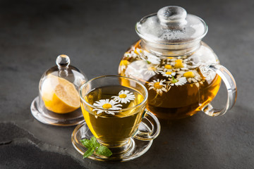 Cup of chamomile tea