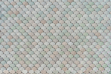 Architectural Mesh Detail With Fish Scales Texture Bump © radub85