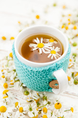 Cup of chamomile tea