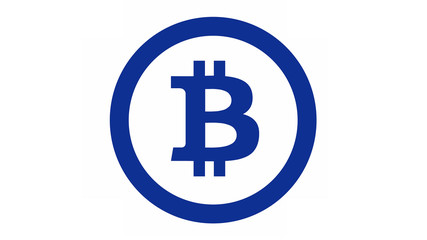 Bitcoin logo. Simple and clear bitcoin cryptocurrency symbol.