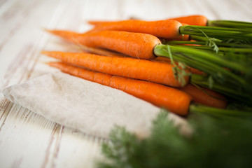 Fresh organic carrot