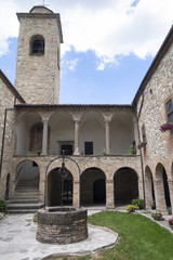 Fototapeta na wymiar San Giovanni Battista church at Carpegna (Marches, Italy)
