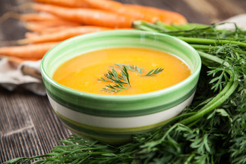 Carrot cream soup