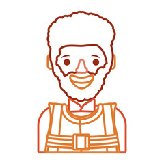 cartoon builder man icon