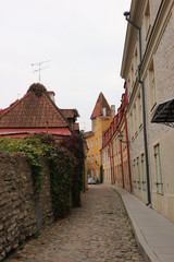Street of Tallinn old town, Estonia