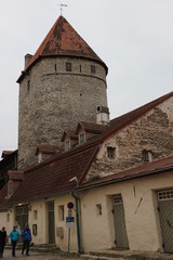 Tallinn old town medieval walls, Estonia