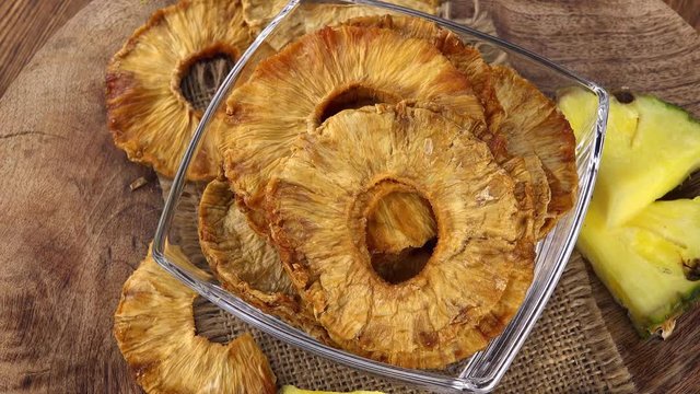 Dried Pineapple rings seamless loopable; 4K UHD)