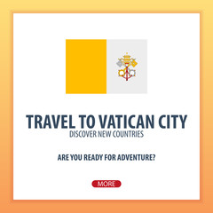 Travel to Vatican City. Discover and explore new countries. Adventure trip.