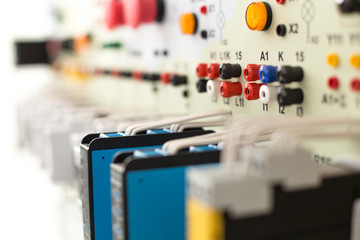 Control panel in an electronics lab