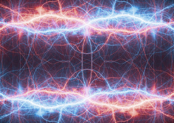 Fire and ice lightning, power background