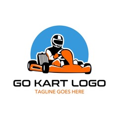Go Kart Logo Illustration