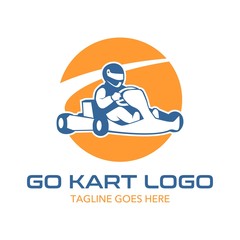 Go Kart Logo Illustration